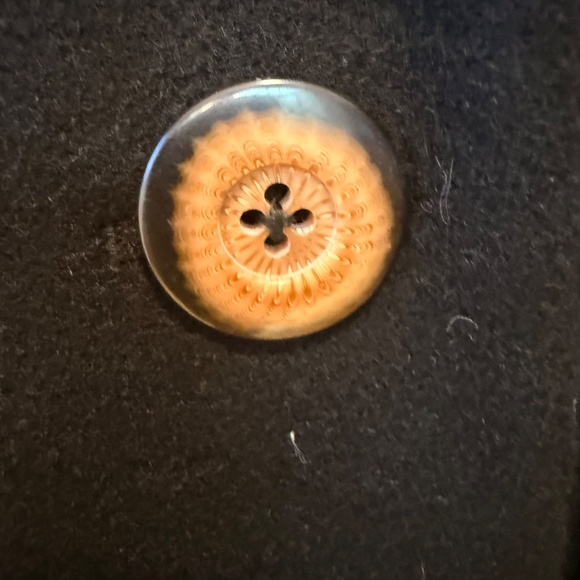 Vintage Black Swing Coat w/ Leopard Faux-Fur Shawl Collar - Picture 9 of 13